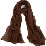 [SEKERMAET] Womens Light Scarf Shawl Solid Color Fashion Soft Large Face Scarf Pashmina Wrap
