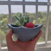 Square Concrete Planter Silicone Mold Creative Cement Succulent Plants Pot Mould