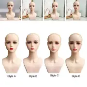 Female Mannequin Head Manikin Stable Base Smooth Wig Display Model with