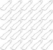 FONDOTIN Versatile 25pcs Spring Buckle Set Garden Accessory for Pillar Connection Plant Support