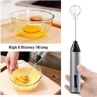 Milk Frother Egg Beater Type C Rechargeable for Coffee Frappe Drink Egg