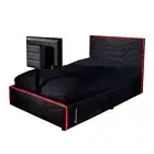 X Rocker Oracle Junior Single Gaming Bed Frame w/ Twist Adjustable TV Mount