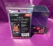 Pack of 25 Ultra PRO 100pt Top Loads 100 pt Toploaders & 100 Thick Sleeves