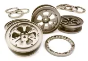 1.9 Size CNC Machined Alloy Wheel (4) w/Beadlock Rings for 1/10 Scale Crawler