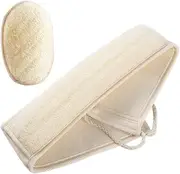 WRITWAA 2pcs Loofah Sponge Exfoliating Body Scrubber for Deep Clean Shower Safe Pads for Men and Women for Back Scrubbing Care