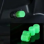 GUPEC 20PCS Luminous Car Tire Valve Cap Fluorescent Night Glowing Decor Motorcycle Bike Wheel Tyre Valve Stem Caps