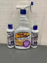 Mane 'n Tail SPRAY 'N WHITE 32 oz. w/ FREE Ultimate Gloss Shampoo Conditioner
