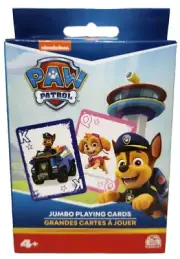 Brand New - Paw Patrol Nickelodeon Jumbo Playing Cards - Chase Marshall Rubble