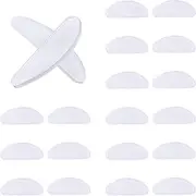 TOODOO 10 Pairs Eyeglasses Nose Pads Glasses Adhesive Silicone Nose Pads Non-Slip Thin Nosepads for Glasses Eyeglasses Sunglasses (Transparent, 1 mm)