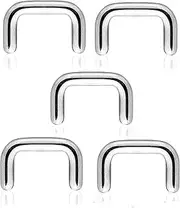 [Pierced Owl] Set of 5 16GA Stainless Steel Septum Ring Retainer Piercing Hider