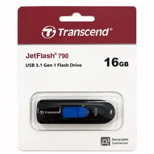 【中將3C】Transcend 創見 JF790 16G USB3.1隨身碟- 黑 .TS16GJF790K