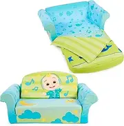 Marshmallow Furniture, Cocomelon 3-in-1 Slumber Sofa, Foam Toddler Nap Mat with Attached Blanket
