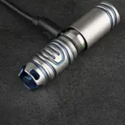 New Titanium Outdoor Camping mini edc LED Survival Flashlight Keychain