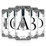 OFFICIAL NATURE MAGICK B & W FLORAL MONOGRAM 1 GEL CASE FOR AMAZON ASUS ONEPLUS