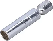 12 Point Thin Wall Magnetic Swivel Socket Chrome Vanadium Steel Socket 3/8in Square Head for Mechanics and DIY Enthusiasts (16mm (5/8))
