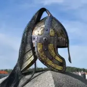 Suit Of Templar Armor Maximilian Armour With Closed Helmet Rare Medieval Knight