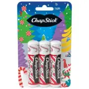 ChapStick Lip Balm Candy Cane Limited Edition Holiday Flavor 3 Pack NEW
