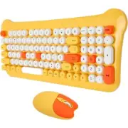 Cute Auto Sleeping Wireless Keyboard Mouse Set Bluetooth Gamming Computer Laptop