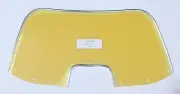 Windshield - Arctic Cat 1970 Puma big mouth hood # 0110-182 Yellow / Chrome
