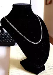 Stainless steel silver 10m roll chain figaro for jewelry making