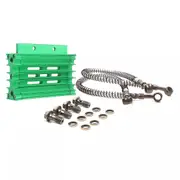 TDR Green CNC Radiator Oil Cooler for Lifan 125cc 140cc 150cc Engine 110cc 150cc Pit Dirt Bike ATV with Hoses Mount Kit Aluminium Cooling System Upgrade Replacement