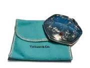 Tiffany & Co 2002 Sterling Silver Ladybug Ornate Pocket Mirror