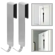 2 Pcs No Punching Hook over The Door Towel Hanger Coat Hooks for