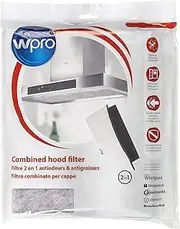 Wpro UCF016 - Extractor hood Accessory Filter for Extractor Hood/Activated Charcoal & Grease Filter Set/Universal/Can be cut to fit