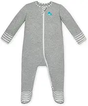 [Love To Dream] Enclosed Foot Romper - Two Way Zipper - 93% Cotton, 7% Elastane - Light and Ultra Breathable - Versatile - Wearable Blanket - All Season - Sleep and Play