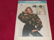 1977 SIMPLICITY #8017 - LADIES PULLOVER KIMONO SLEEVE TOP PATTERN OZ FF