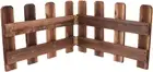 Decorative Stake Fence Wood Garden Edging Lawn Picket Fence Balcony Fence Picket