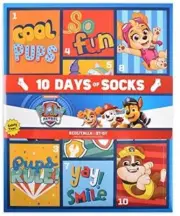 Paw Patrol 10 Pairs of Socks Advent Calendar 2-4T 3-5T NIB Boy or Girl