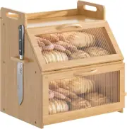 Bread Box, Bread Box for Kitchen Countertop, Large Bread Storage Container for H