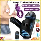Vibrating Male Masturbator Penis Head Glans Stroker Masturbation Sex Toy For Men