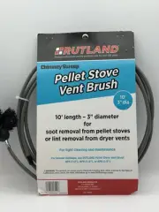 RUTLAND Pellet Vent/Dryer Vent Brush with Handle NEW. #17409