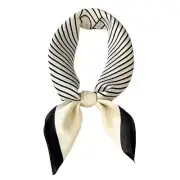 27.5 Inch Silk Feeling Scarf for Women Square Satin Head Scarf Hair Wrap A001