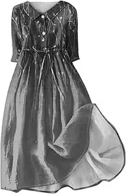 [Generic] Cyber Monday,Casual Dresses for Women 2024,Green Dresses for Women 2024 Maxi Dresses Cocktail Wedding Guest Dress Short Dresses for Women 2024 Elegant(27-Khaki,3XL)