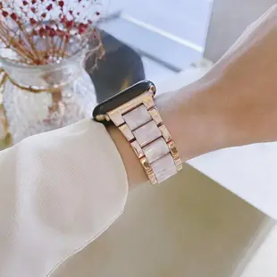 金属拼树脂錶帶 APPLE WATCH錶帶 watch真皮錶帶 手錶錶帶 蘋果錶帶 iwatch錶帶