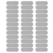 120 Pcs 0.87"x0.2" Phone Dustproof Net Sticker Phone Speaker Cover Silver