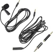 Kisangel 2Sets Microphone Interview Kit Portable Mic Accessories for Video Recording Omnidirectional Pickup for Live Broadcasts Durable Lightweight Design for Easy Use