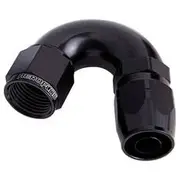 Aeroflow 550 Series Cutter Style Swivel 150° Stepped Hose End -10AN to -12 Hose, AF555-12-10BLK