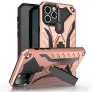 For iPhone 12 Pro Max Case, Armour Shockproof Cover Kickstand, Rose Gold