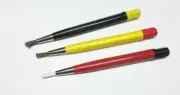 Relic Cleaning 3pc Pen Type 5" Scratch Brush Set Metal Detecting Tools Cleaner