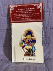 Vintage Leopold the Frog Greeting Card Merrimack NEW NOS Kitchy Unique