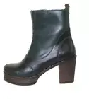 Women Shoes Fly London 70s Retro Ankle Boot Hesh Rug Leather Biker Boots