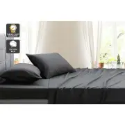 1000TC Cotton Rich Bed Sheet Set - Forged Iron, King - King