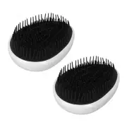 2Pcs Hair Scalp Brush Soft Round Teeth Massage Portable Egg Shape Shampoo Br CHW