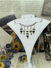 Meteorite, LDG, Moldavite necklace