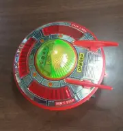 Daiya UFO-X2 Battery Operated Vintage Tin Space Ship Toy 1960s Japan New