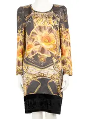 Class Roberto Cavalli Floral Printed Knee-Length Dress